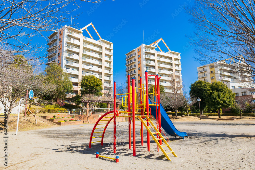 住宅街の公園 住宅街の公園