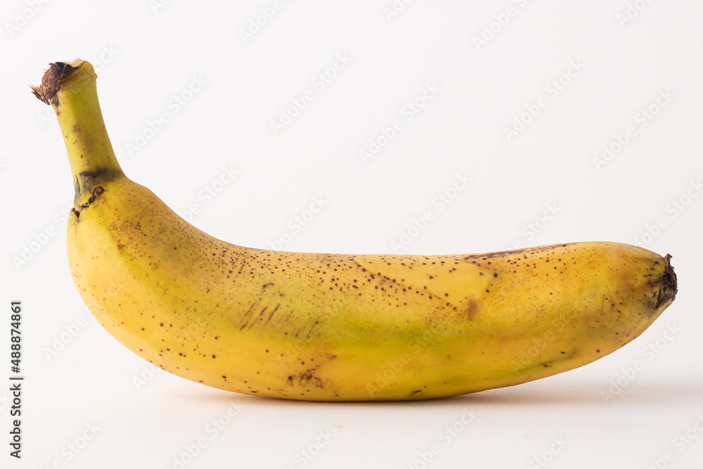 ripe banana sore white table, white background ripe banana sore white table, white background