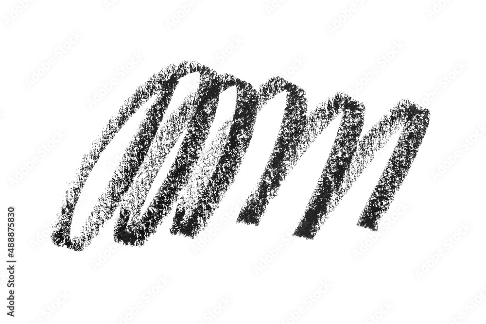 Cosmetic eye pencil stroke on white background Cosmetic eye pencil stroke on white background