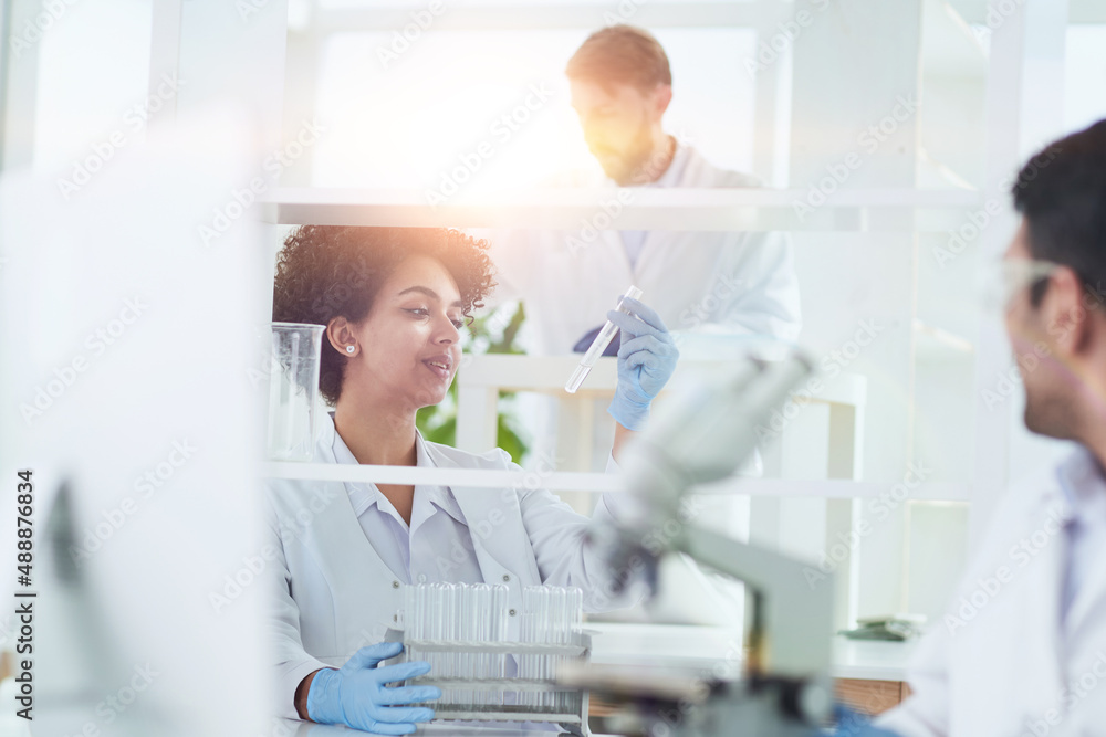 Team of Medical Research Scientists Working on Generation Experimental Drug Team of Medical Research Scientists Working on Generation Experimental Drug