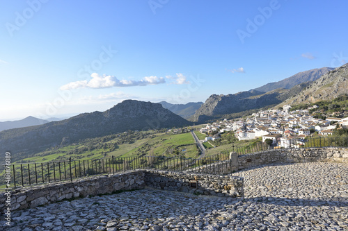 prueblo rustico llamado Benaocaz ennla sierra de Cadiz España photo