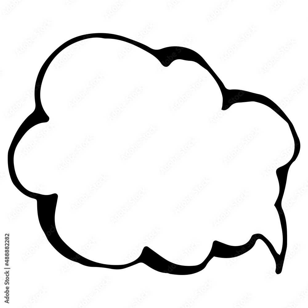 vector isolated element of the empty speech bubble in the doodle style. hand drawn comic style bubble speech black outline outline line on white background spiral line for design template with empty s vector isolated element of the empty speech bubble in the doodle style. hand drawn comic style bubble speech black outline outline line on white background spiral line for design template with empty s