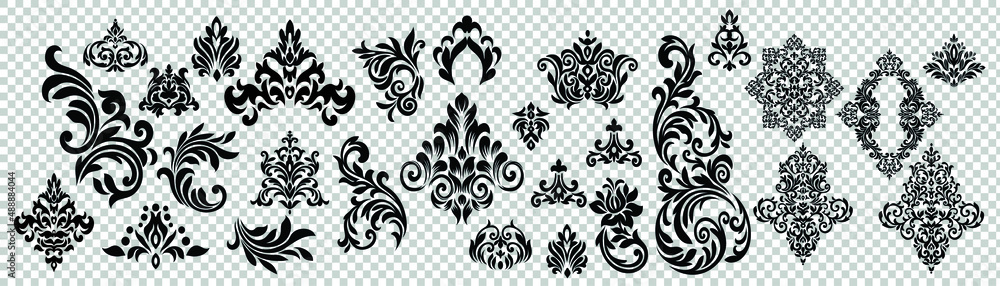 Set of ornate vector ornaments Set of ornate vector ornaments
