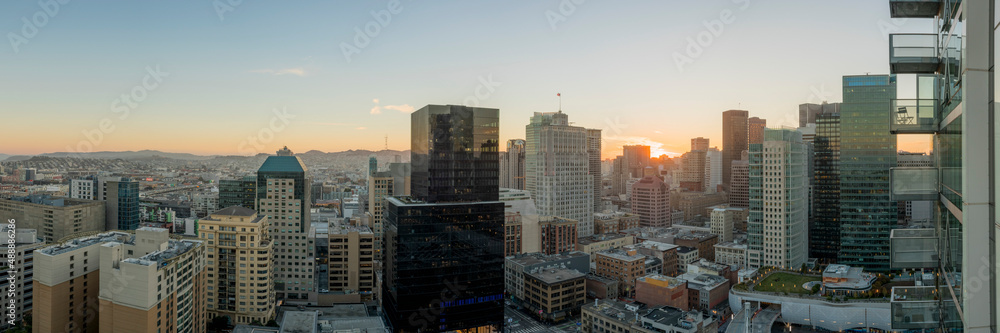 Panoramic image of San Francisco