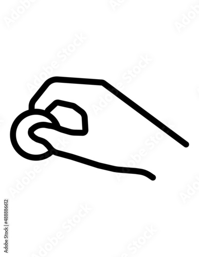 Insert Coin Flat Icon Isolated On White Background