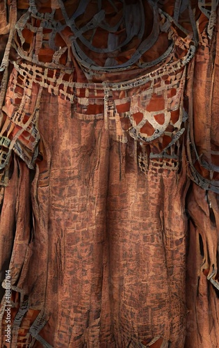 Fabric folds ethnic ornament boho folk clothes © Maya