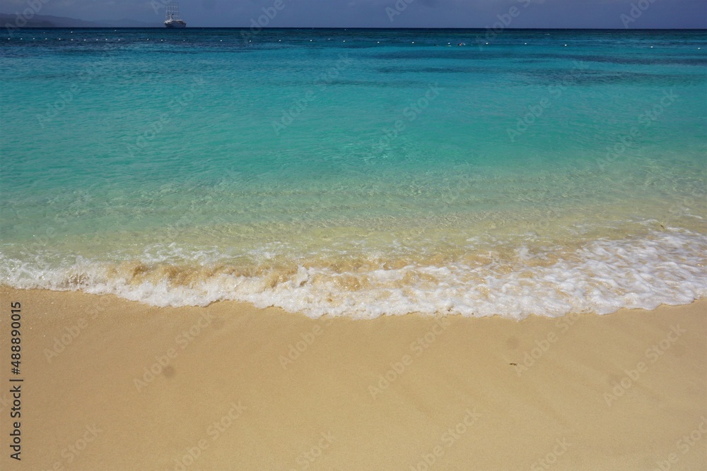 Obraz premium Doctors cove beach in Montego bay in Jamaica