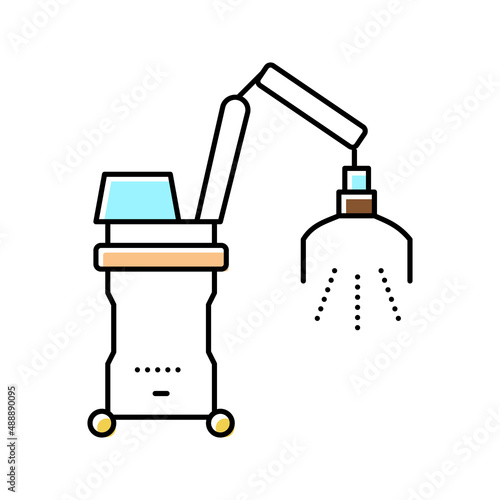 photodynamic therapy color icon vector illustration