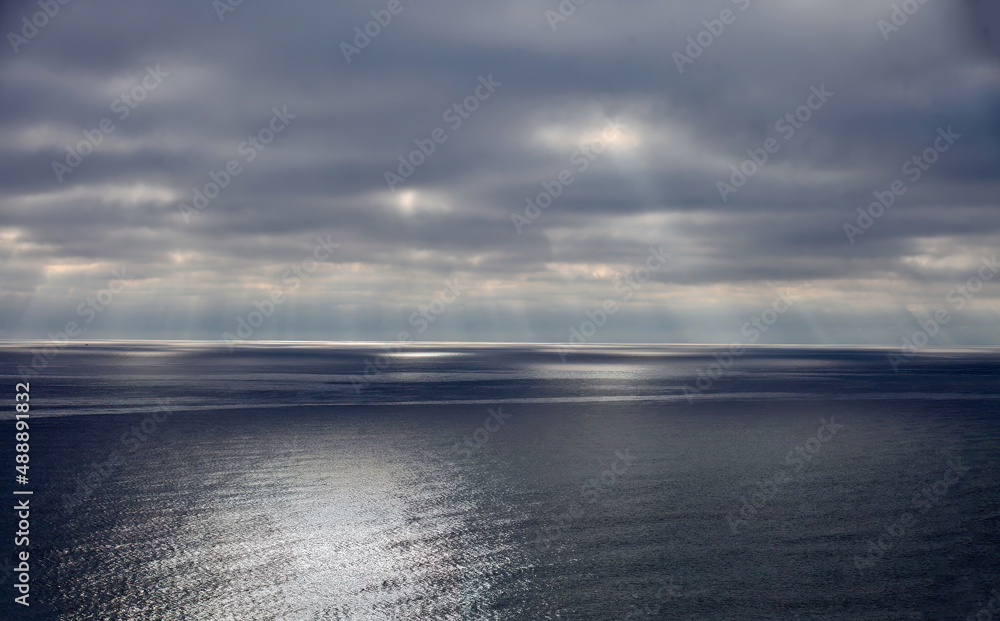 Sun Rays on the Atlantic Ocean at the Cape Cod National Seashore Sun Rays on the Atlantic Ocean at the Cape Cod National Seashore