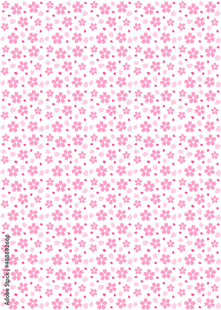 シームレス桜のパターン※eps分解可能 シームレス桜のパターン※eps分解可能
