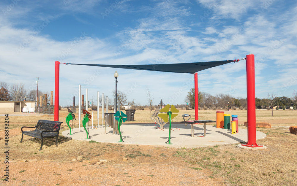 Early Texas, outdoor area, open children recreation center. Early Texas, outdoor area, open children recreation center.