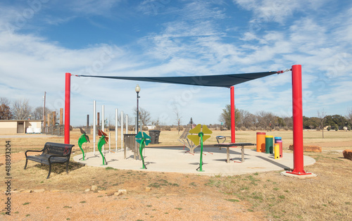 Early Texas, outdoor area, open children recreation center.