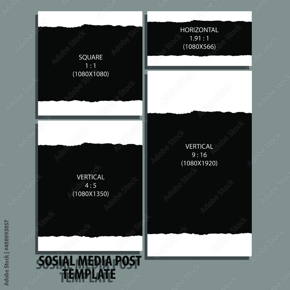 torn paper header and footer template for social media post. easy edited ripped paper isolated on background. 