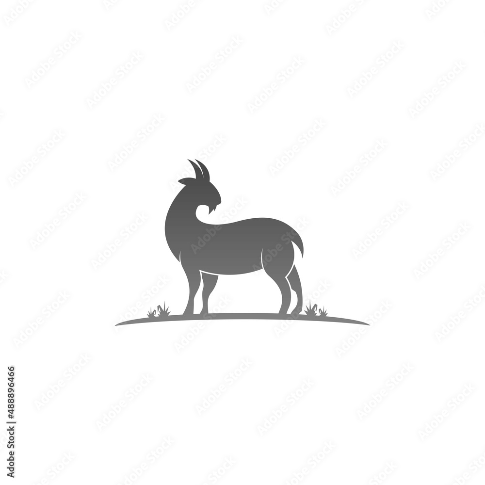 Fototapeta premium Goat logo icon illustration template