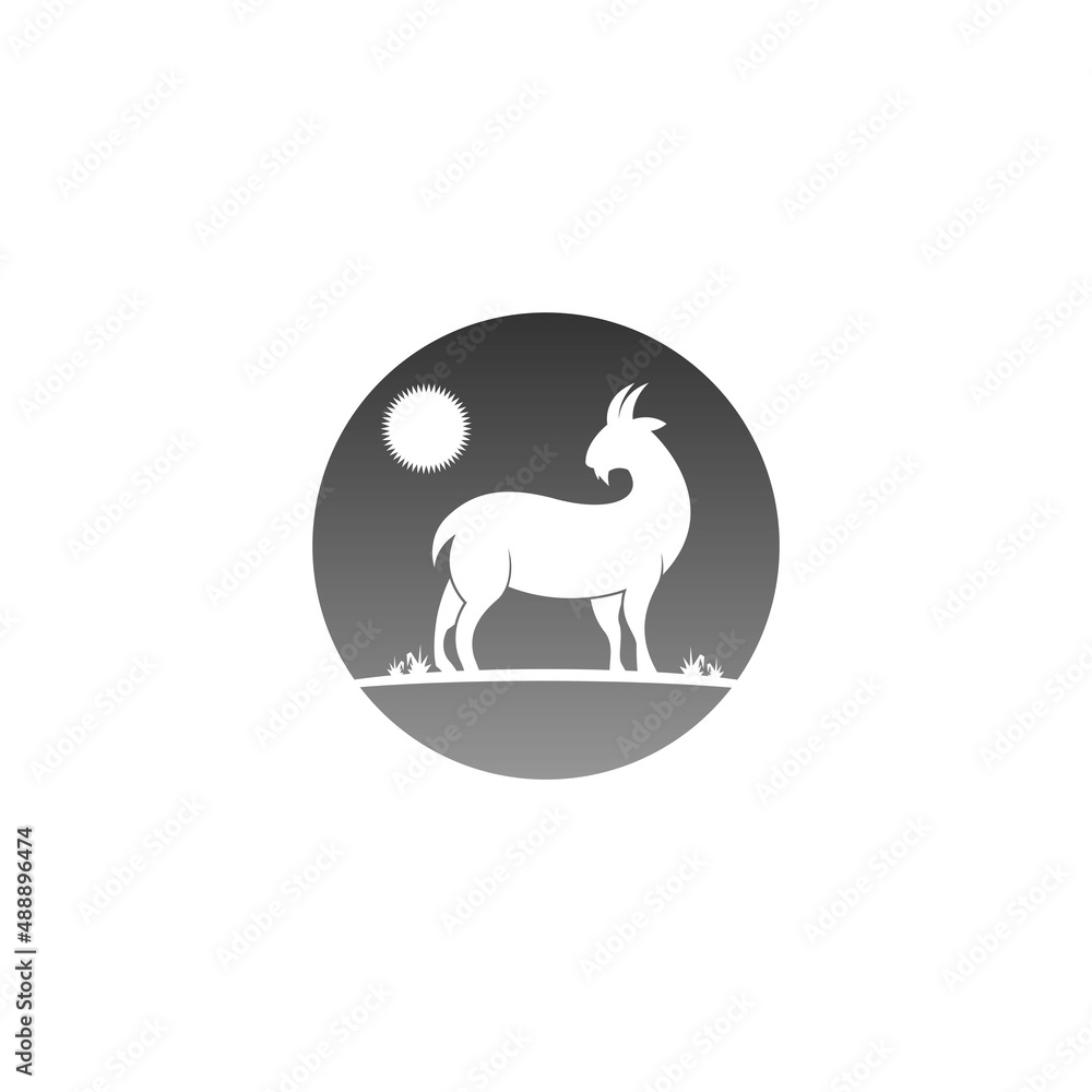 Goat logo icon illustration template Goat logo icon illustration template