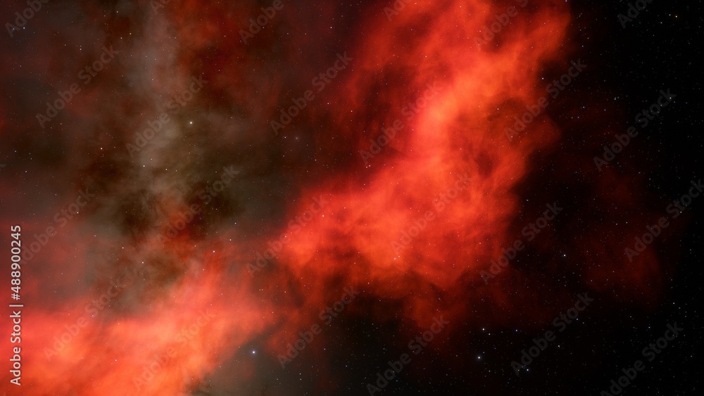 nebula gas cloud in deep outer space, science fiction illustrarion, colorful space background with stars 3d render nebula gas cloud in deep outer space, science fiction illustrarion, colorful space background with stars 3d render