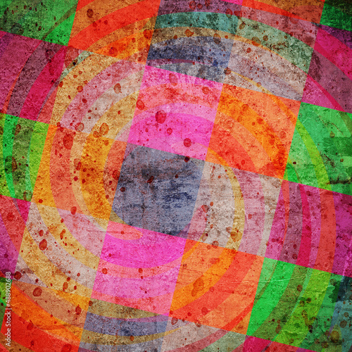 abstract background with colorful squares