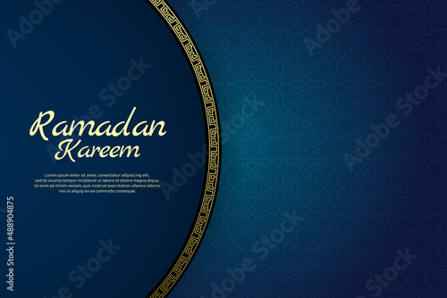 islamic arabic luxury decorative background with arabesque pattern