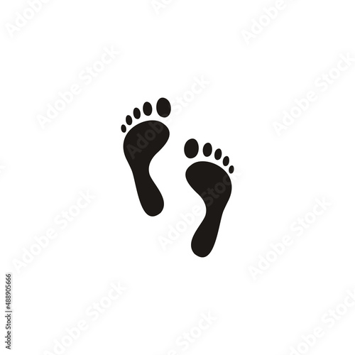 footprint simple icon design vector © Setyorini