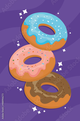 sweet donuts dessert