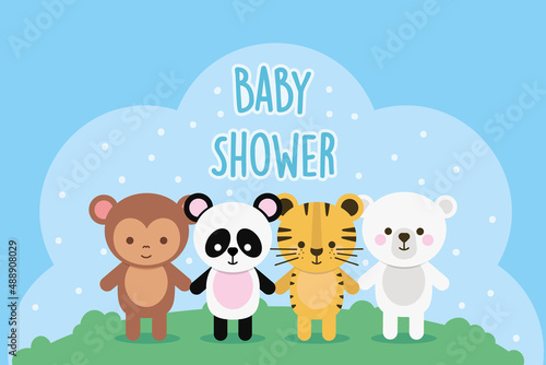 baby shower cute animals © djvstock