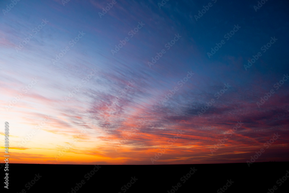 Cirrostratus Sunset in the Outback