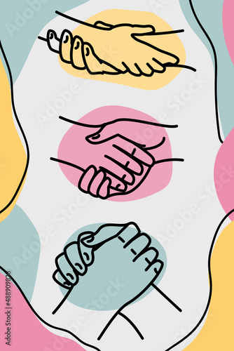 handshake, support and helping