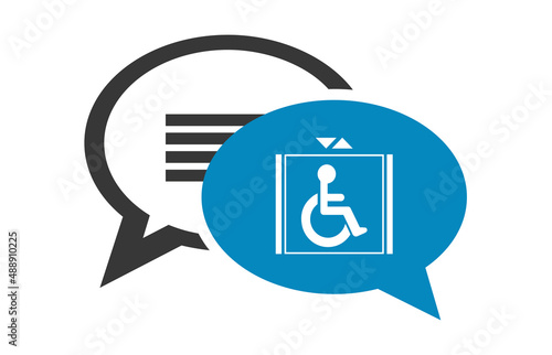 Logo ascenseur réservé.