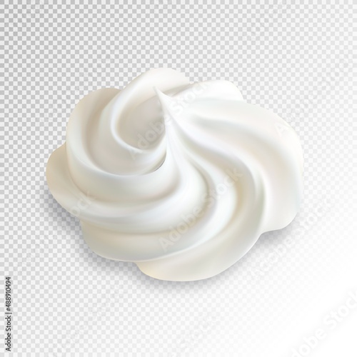Marshmallow (Zephyr). Realistic vector, 3d illustration