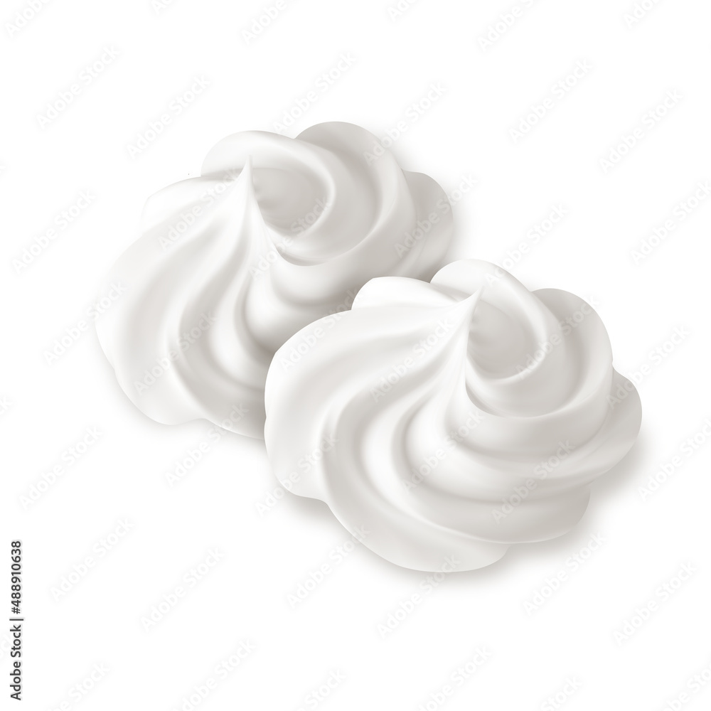 Two delicious sweet zephyrs on white background Two delicious sweet zephyrs on white background