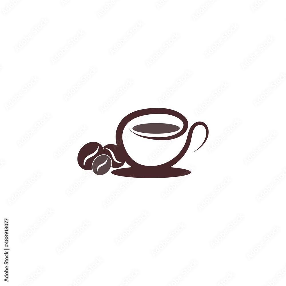 Coffee icon logo design illustration template Coffee icon logo design illustration template
