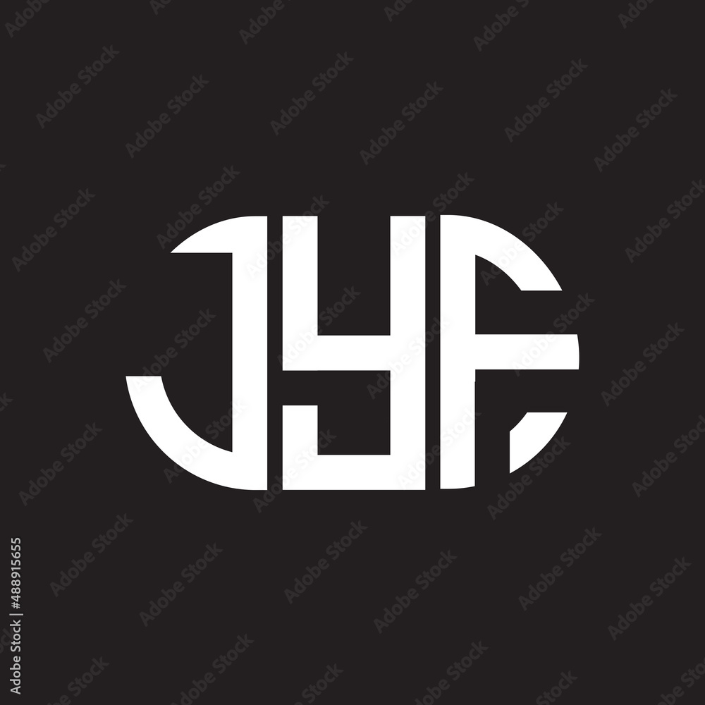 JYF letter logo design on black background. JYF creative initials letter logo concept. JYF letter design. JYF letter logo design on black background. JYF creative initials letter logo concept. JYF letter design.