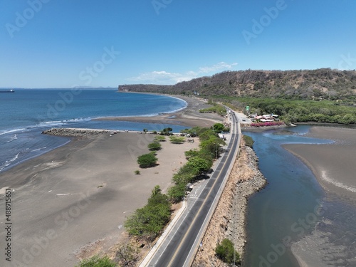 Wallpaper Mural Aerial of the port of Caldera in the Pacific Coast of Costa RIca Torontodigital.ca