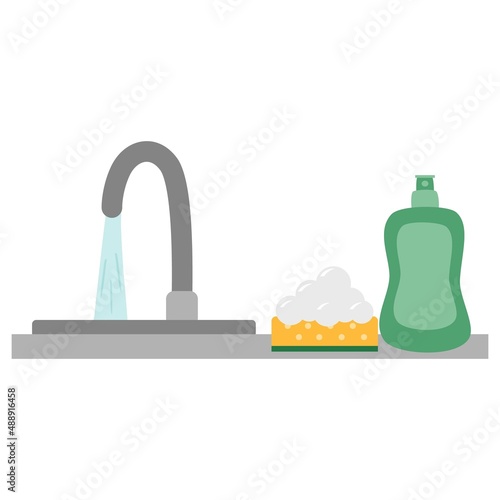 clean washed dishes