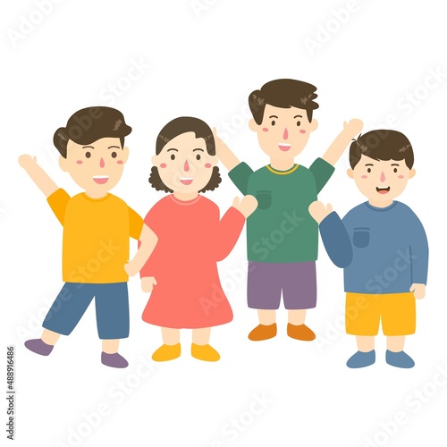 happy kids together