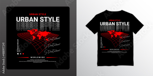 Streetwear t-shirt design, suitable for screen printing, jackets and others