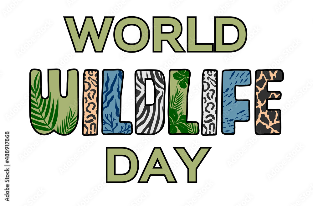 Naklejka premium World_Wildlife_Day-1