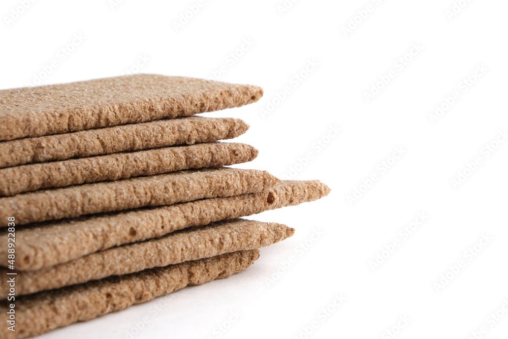 Rye bread on white background popular product is delicious and healthy food. Rye bread on white background popular product is delicious and healthy food.