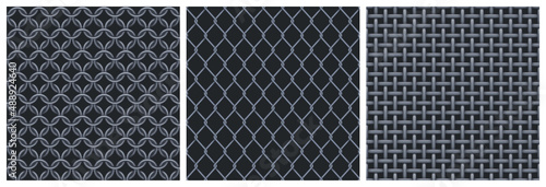 Foto Metal net seamless patterns