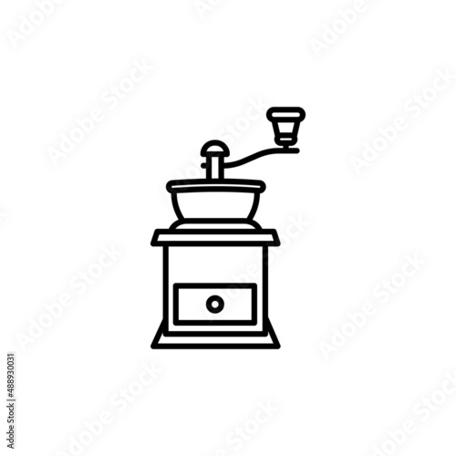 Coffee Grinder icon in vector. Logotype