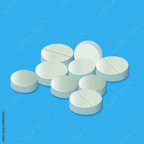 pills vector image