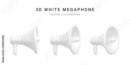 megaphone on white