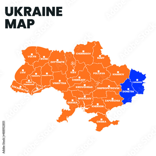 UKRAINE POLITICAL MAP