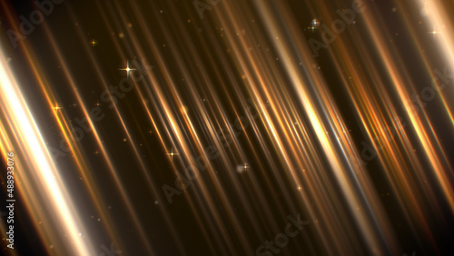 Gold stripe lights awards abstract background.