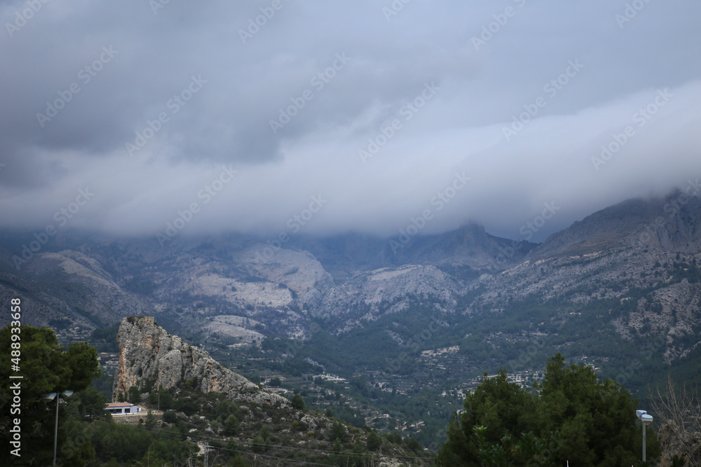 Beautiful landscape of the valley of Guadalest Beautiful landscape of the valley of Guadalest