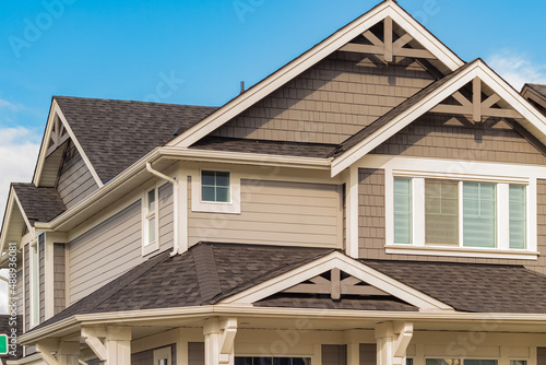 The roof of the house with nice window
