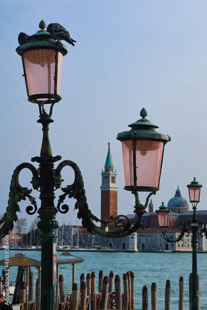 Venice tower San Giorgio Maggiore church lanterns