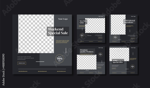 Premium elegant social media post template