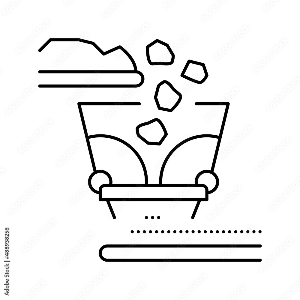 splitting up aluminium production line icon vector illustration splitting up aluminium production line icon vector illustration