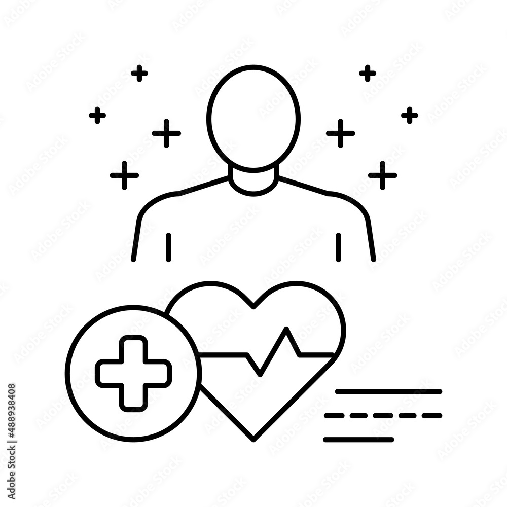 medical expert line icon vector illustration medical expert line icon vector illustration